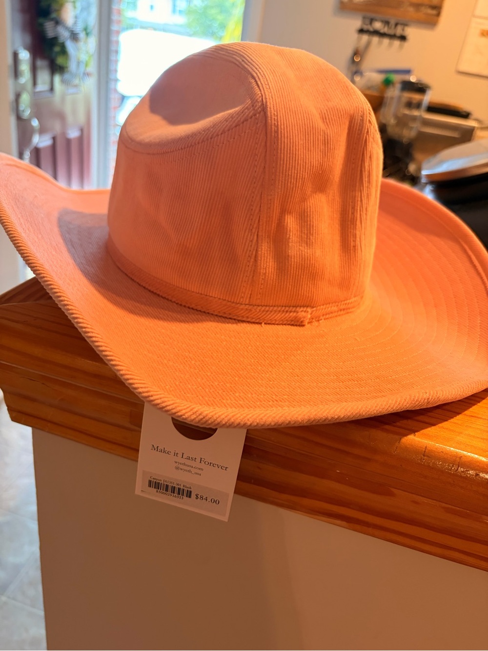 Wyeth by Todd Magill Coral Wide-Brim Fedora Hat